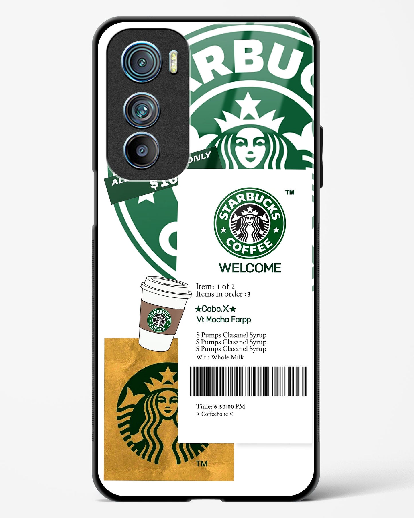 Caffeine Chic Starbucks Glass Phone Case-Motorola Edge 30