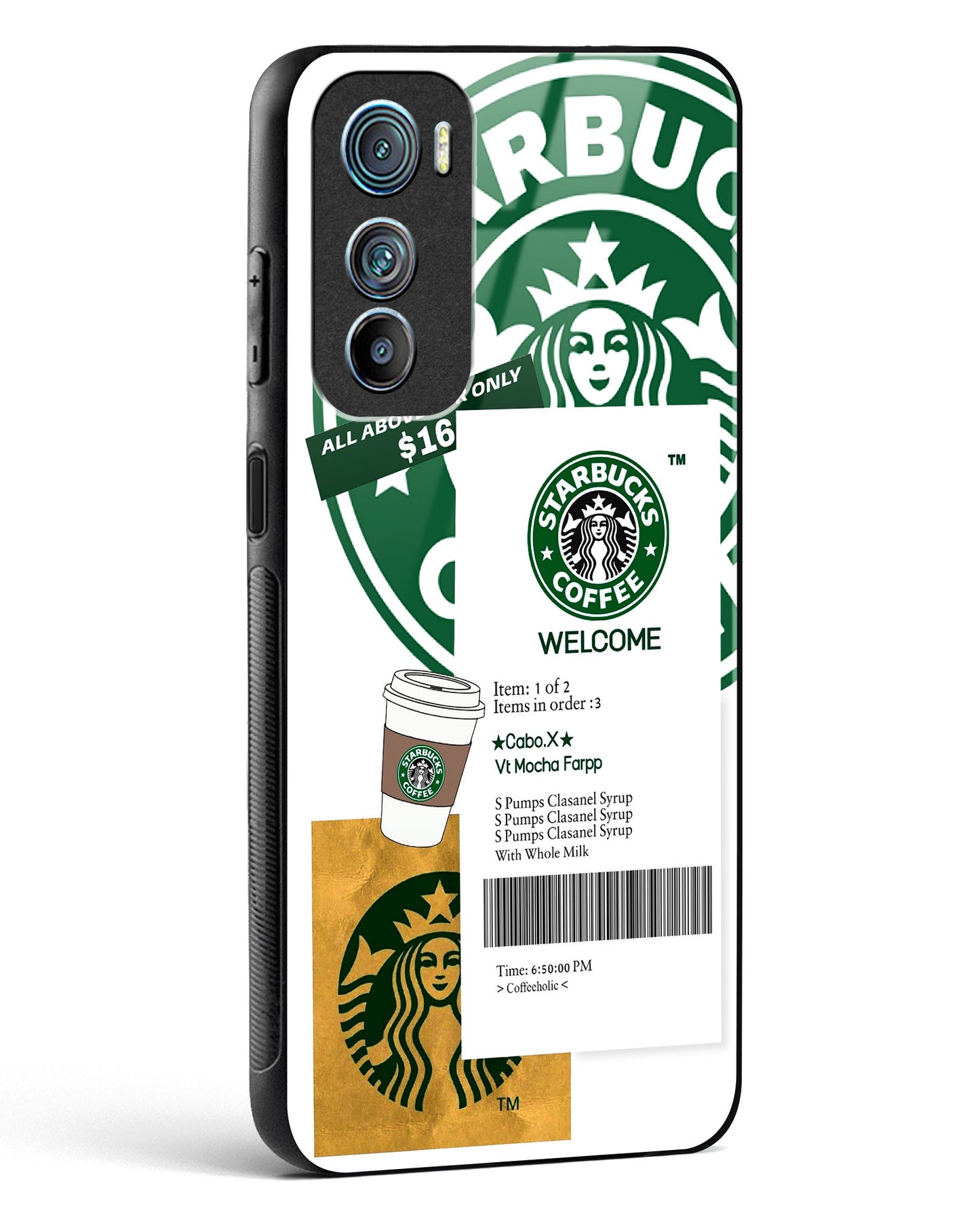 Caffeine Chic Starbucks Glass Phone Case-Motorola Edge 30