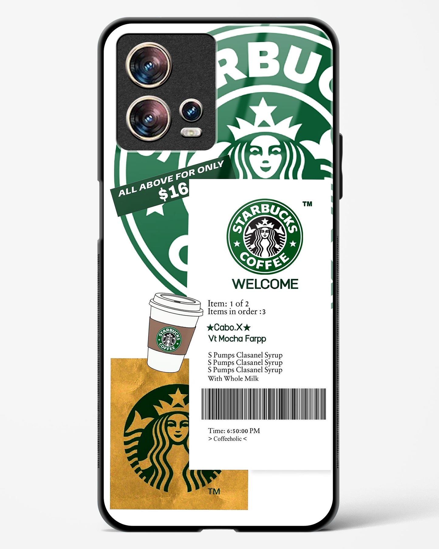 Caffeine Chic Starbucks Glass Phone Case-Motorola Edge 30 Fusion