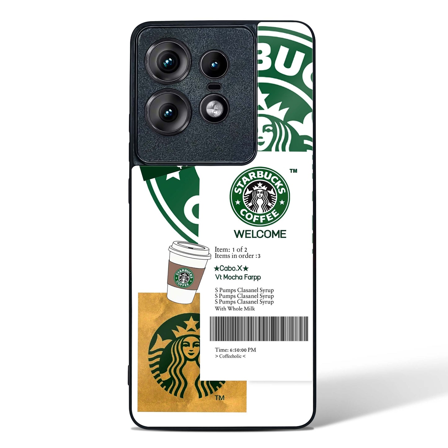 Caffeine Chic Starbucks Glass Phone Case-Motorola Edge 50 Pro