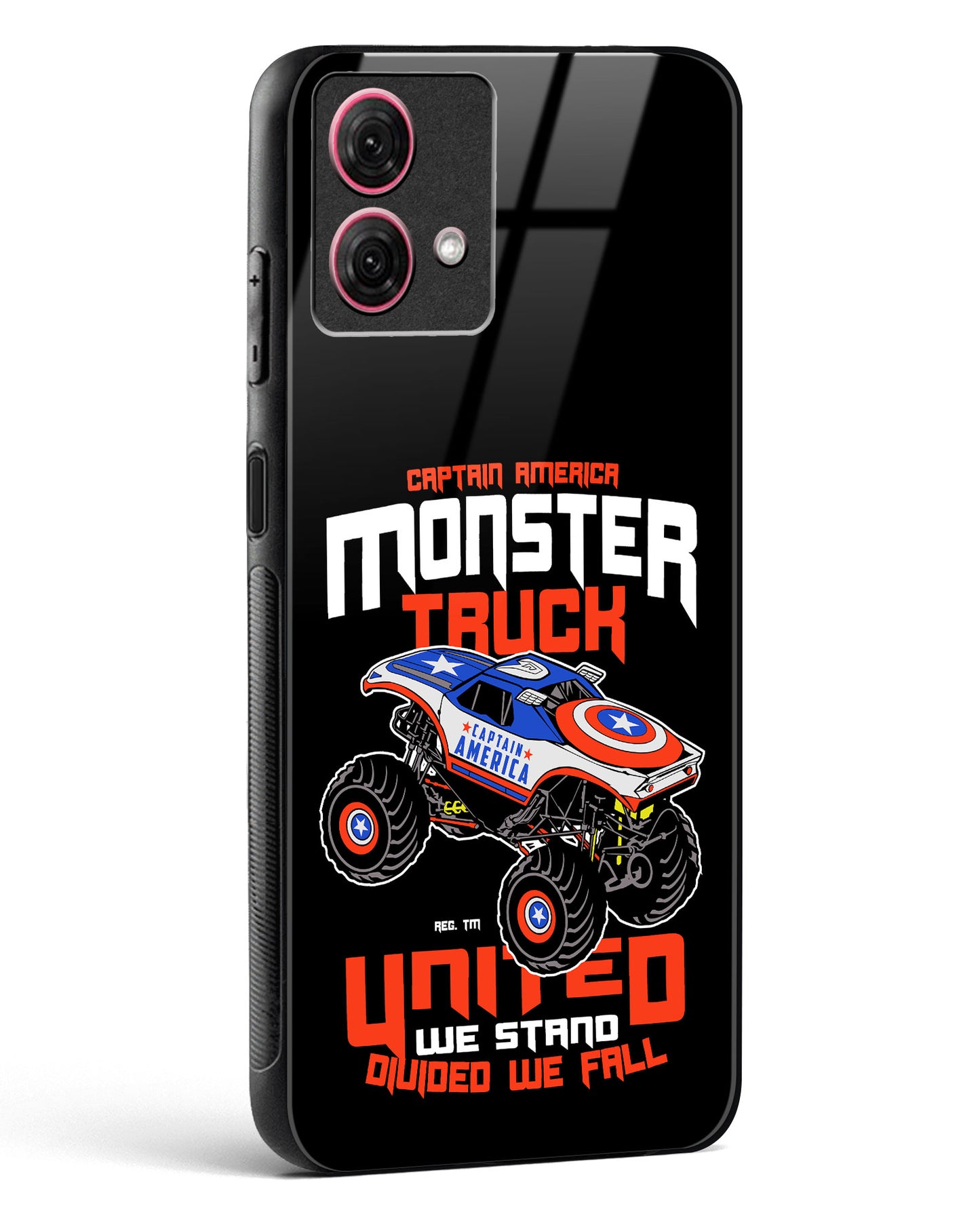 Captain's Monster Truck Glass Phone Case-Moto G84 5G