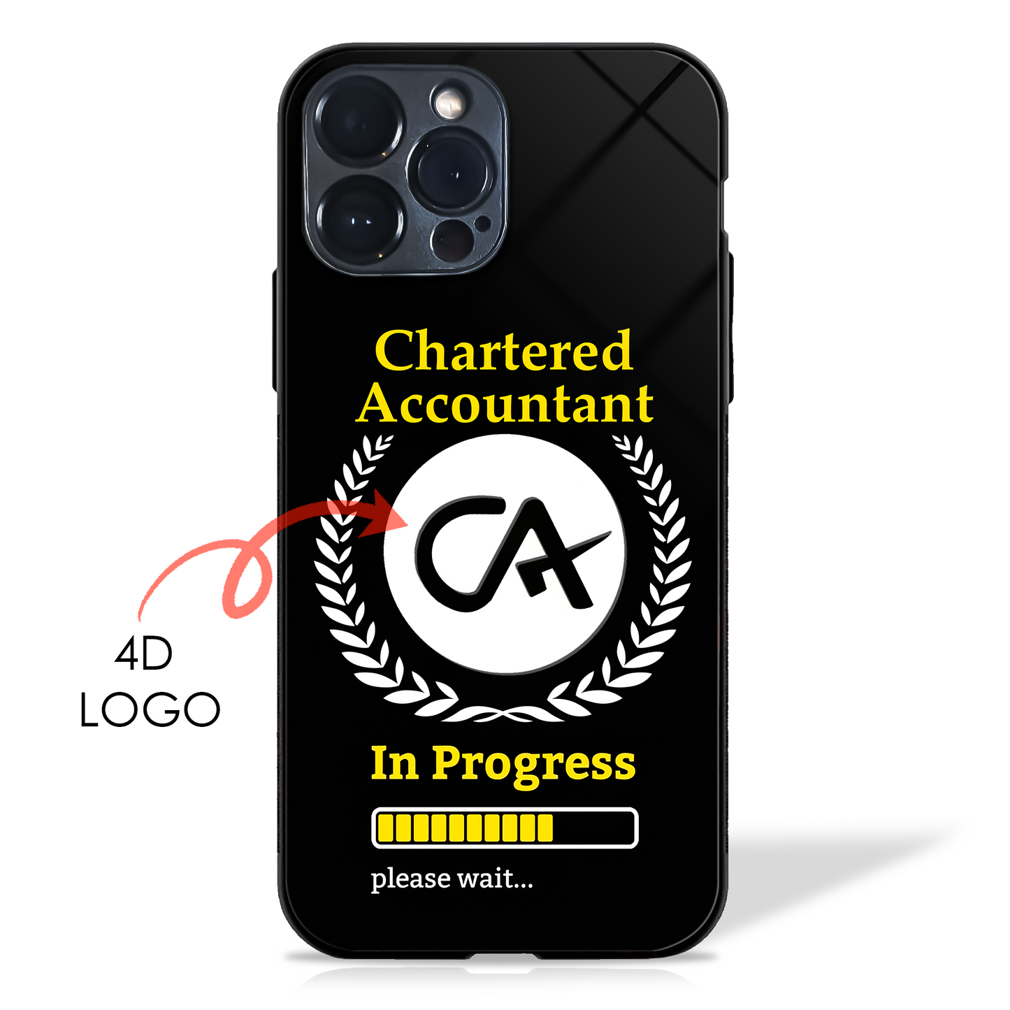 Your Dream Profession in Progress - 4D Logo Glass Case (20+ Professions)