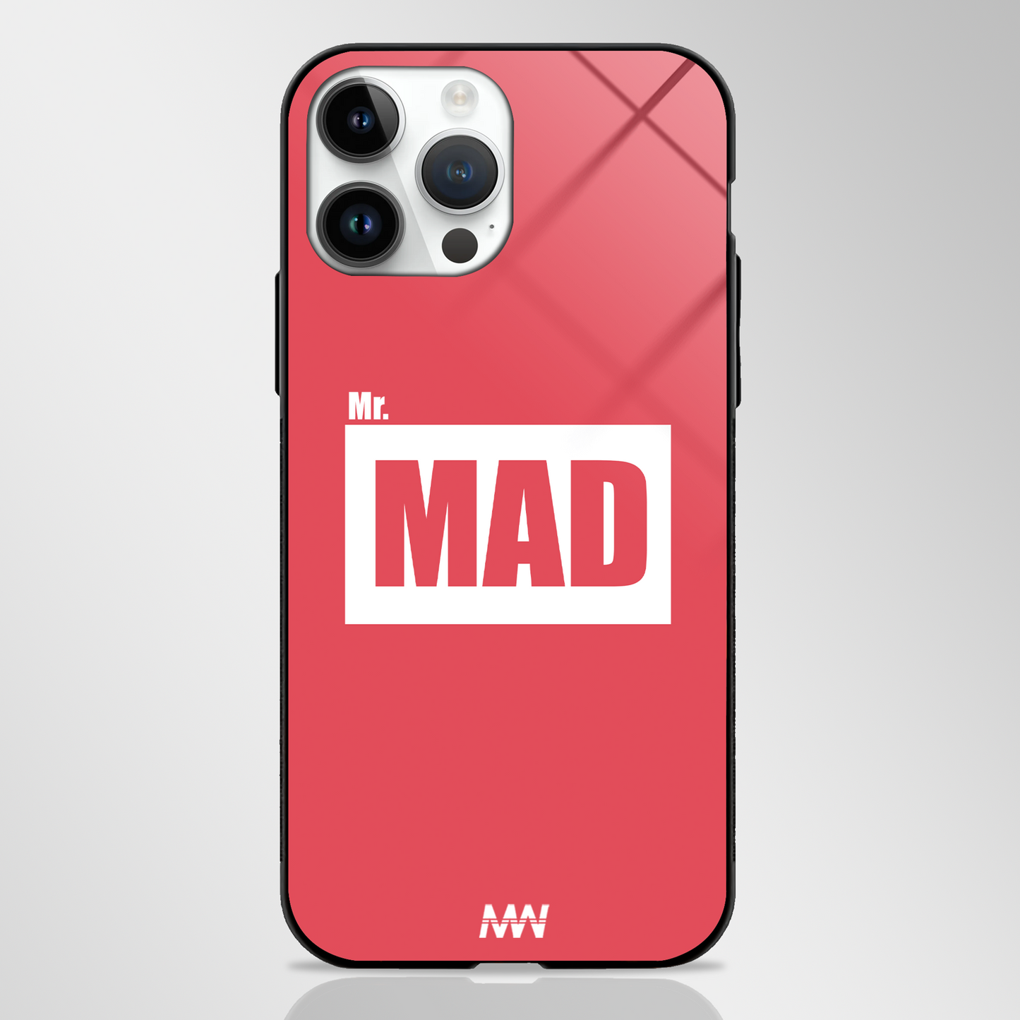 Classic Style Custom Name Premium GLASS CASE - - MW Stuffs -