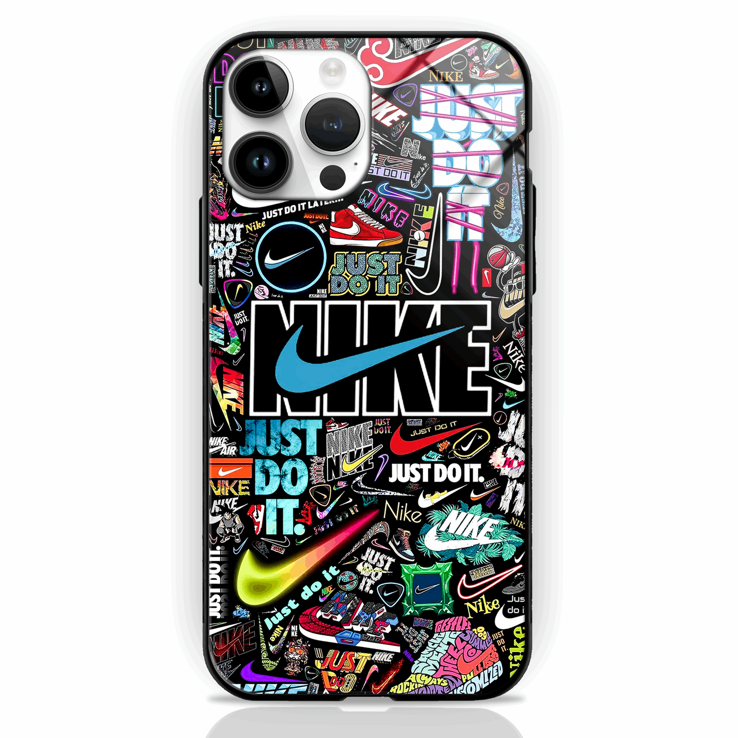 Clumsy Brand Name Stickers Glass Case - - MW Stuffs -