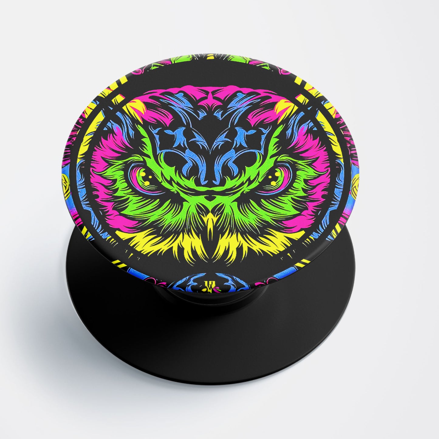 Colourful Owl Flat Pop Holder