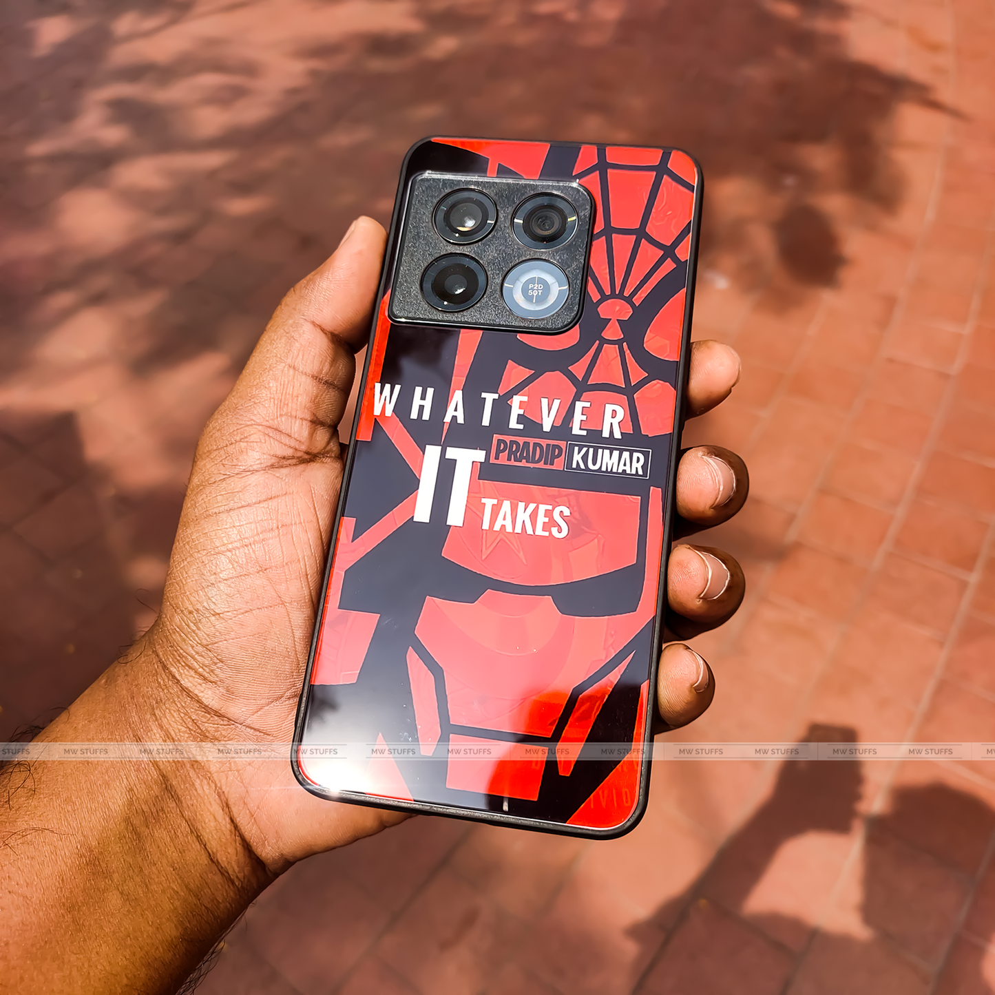 Comics Style Custom Name Glass Case - - MW Stuffs -