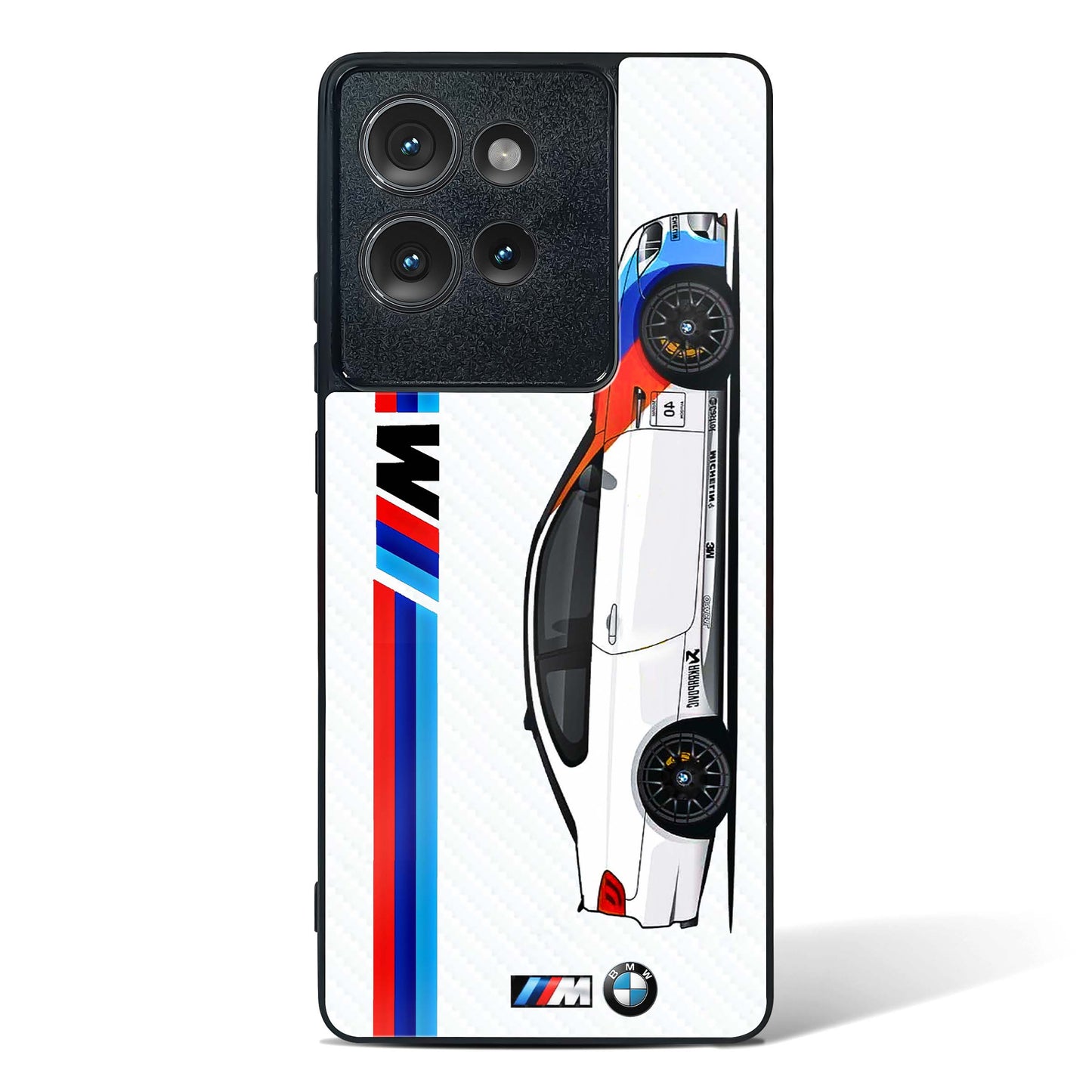 Cool Auto Racing Glass Phone Case-Motorola Edge 50 (2 Colors)
