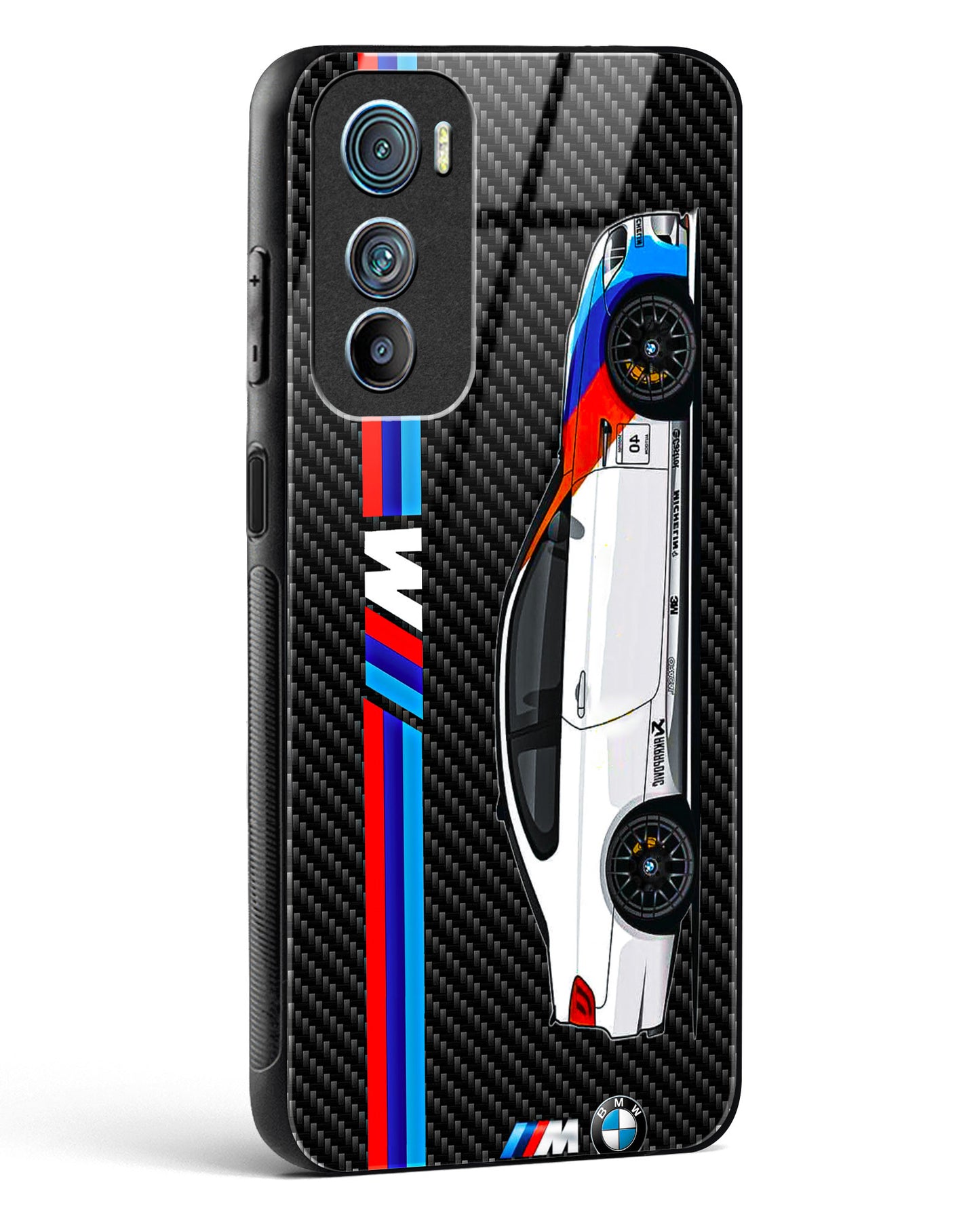 Cool Auto Racing Glass Phone Case-Motorola Edge 30