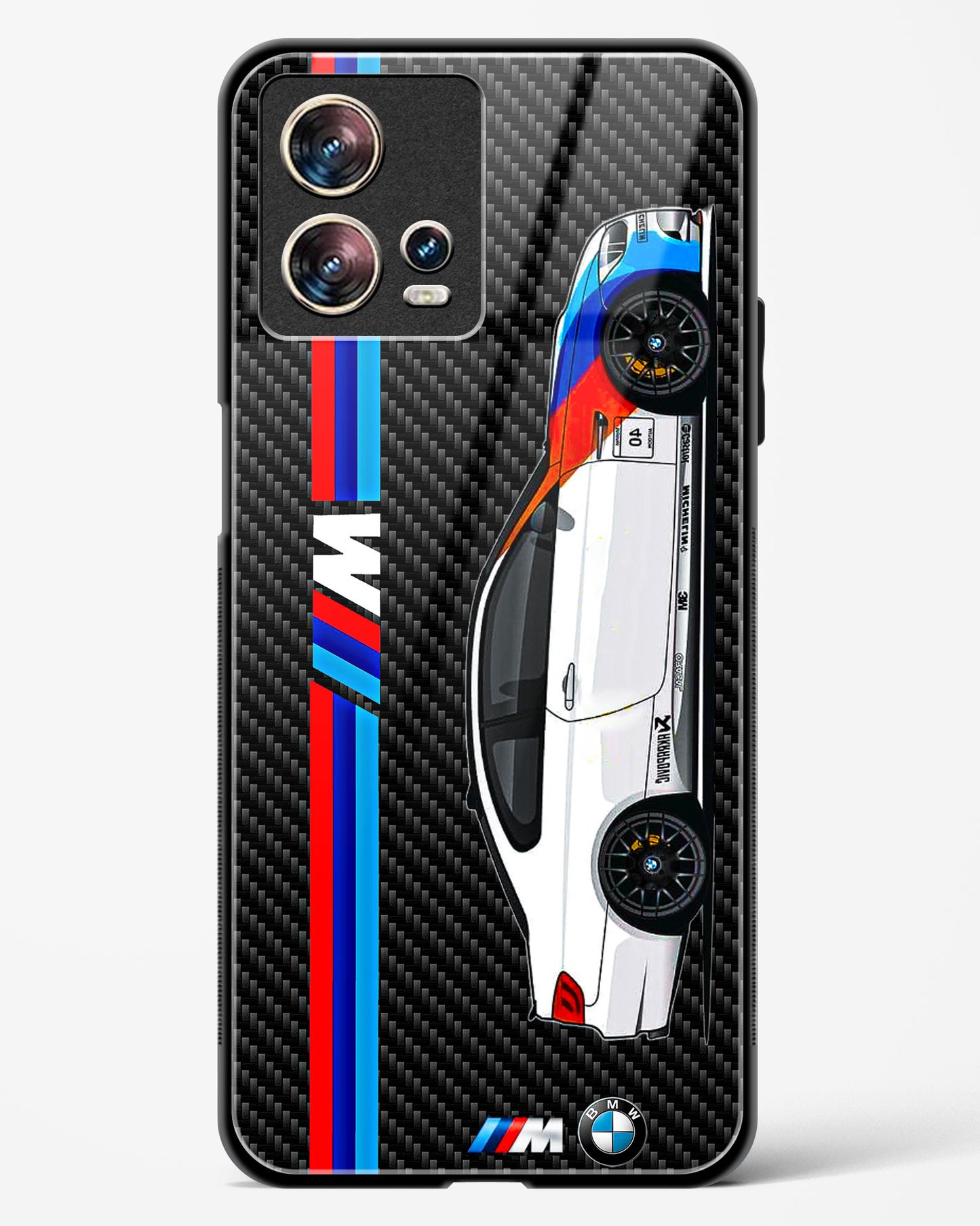 Cool Auto Racing Glass Phone Case-Motorola Edge 30 Fusion