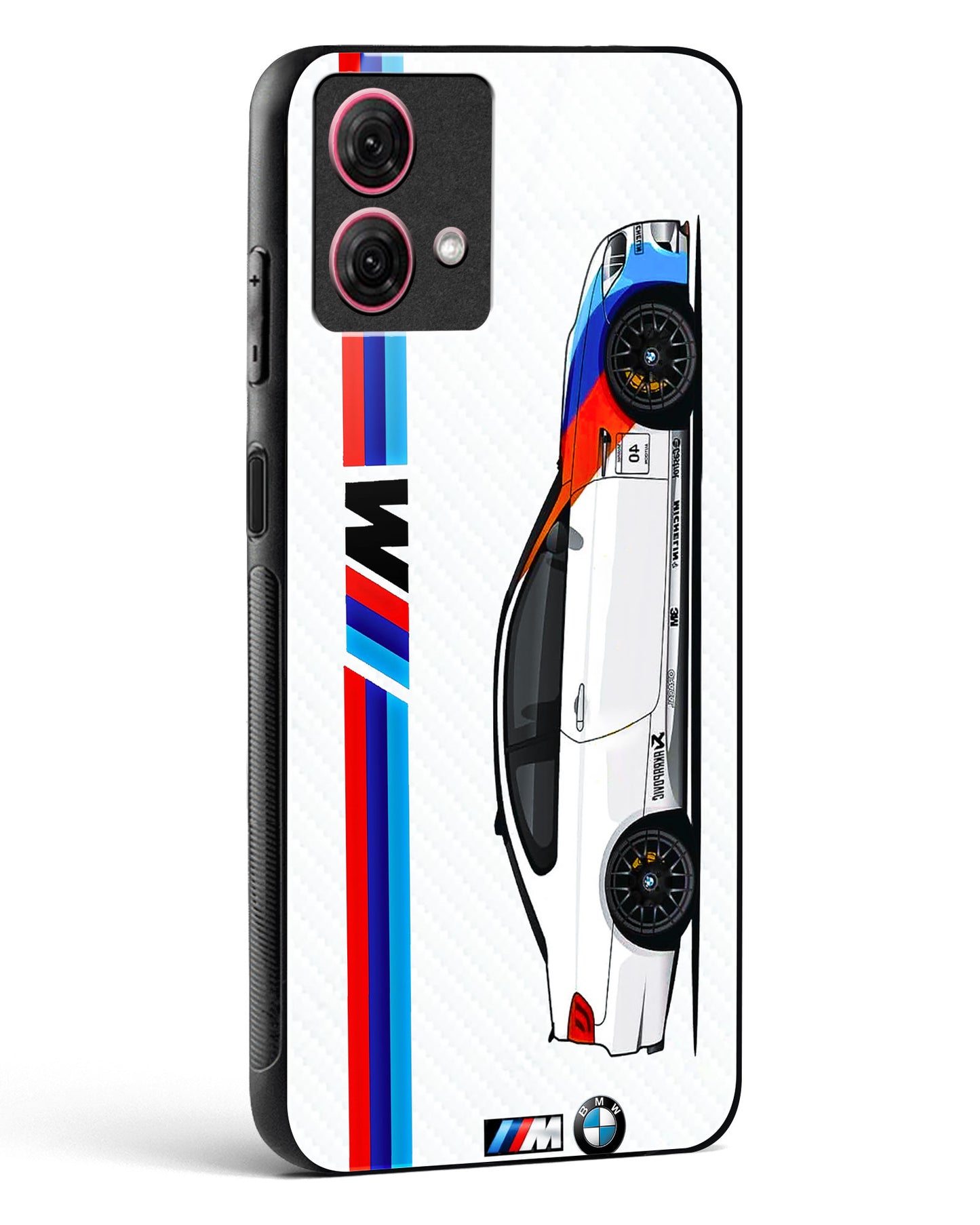 Cool Racing Car Glass Phone Case-Moto G84 5G
