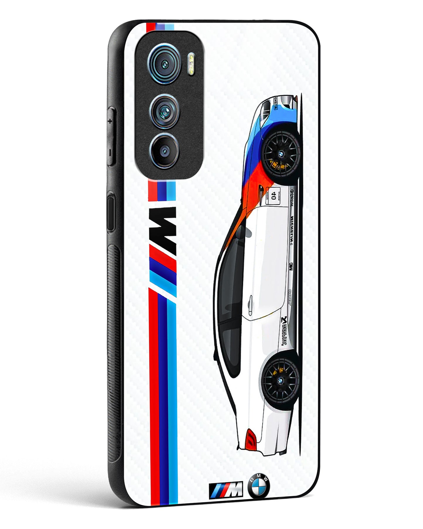 Cool Racing Car Glass Phone Case-Motorola Edge 30
