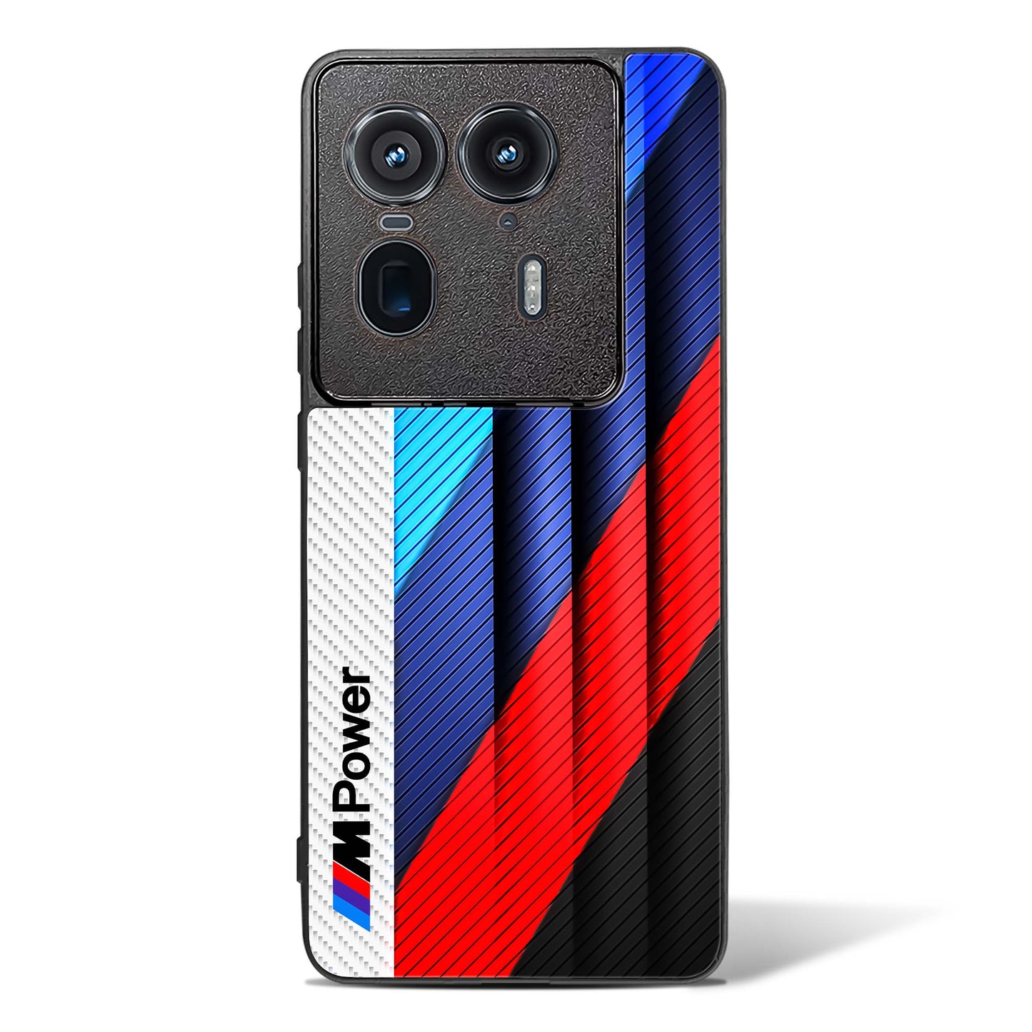 Cool Racing Pattern Glass Phone Case-Motorola Edge 50 Ultra
