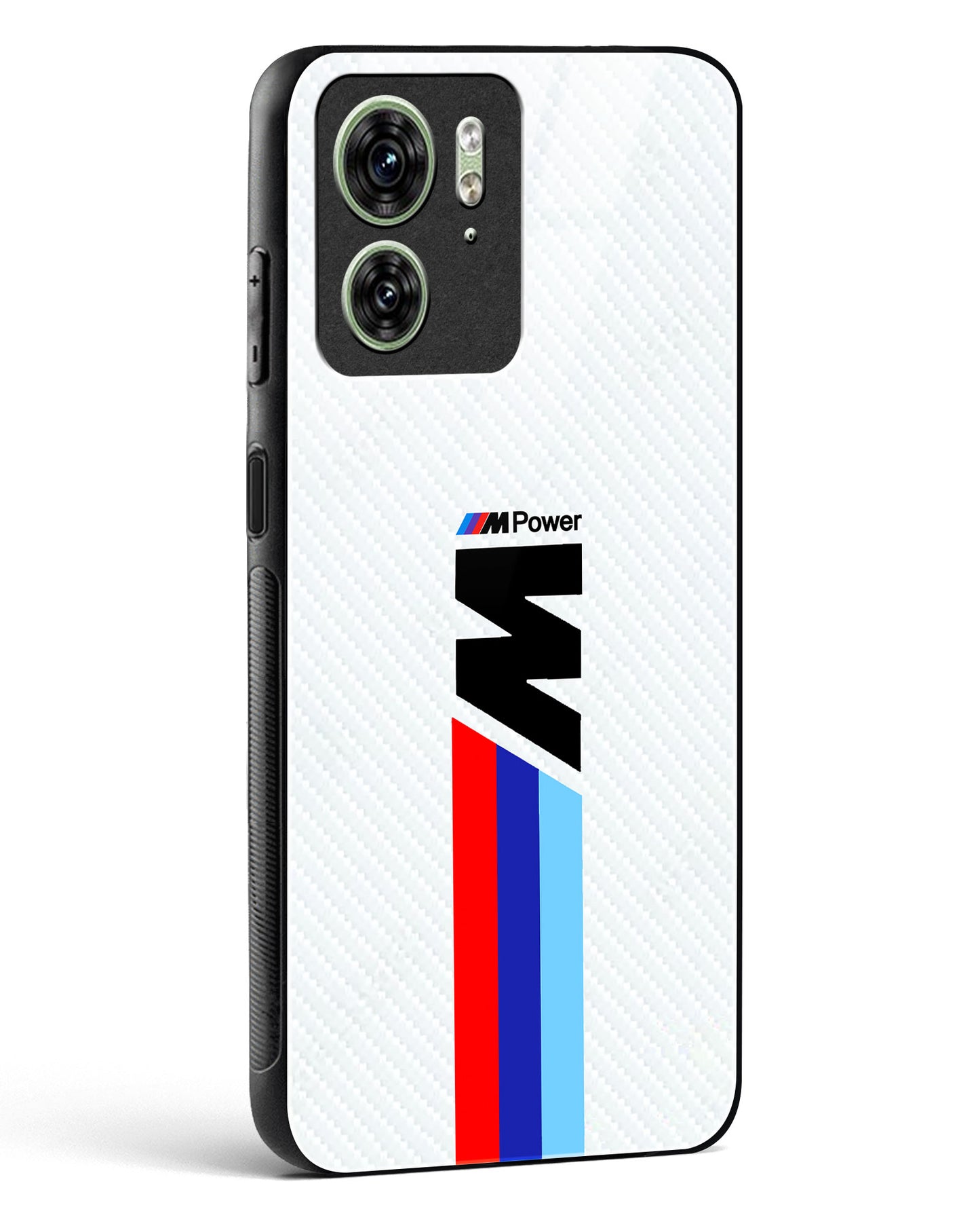 Cool Racing Striped Glass Phone Case-Motorola Edge 40