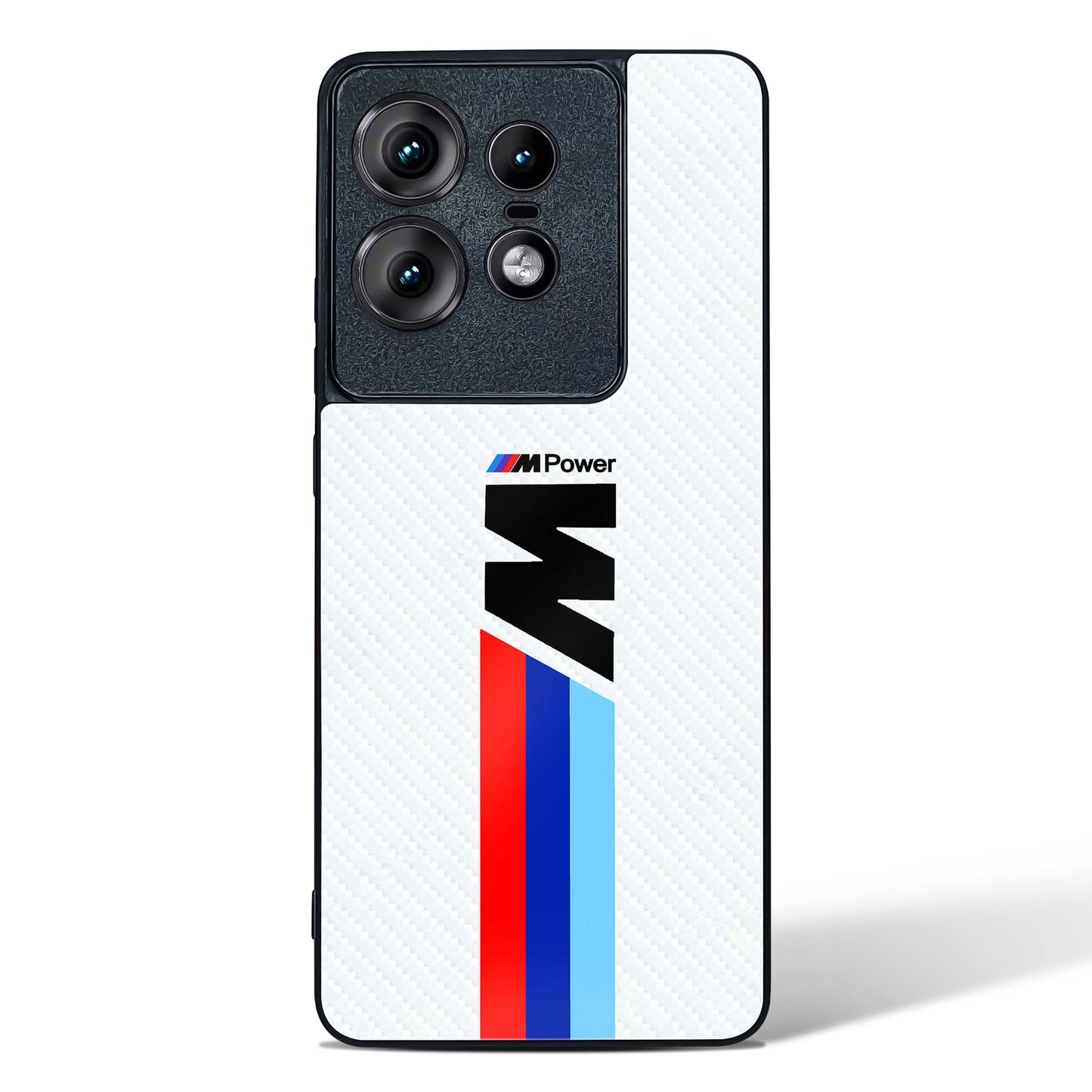 Cool Racing Striped Glass Phone Case-Motorola Edge 50 Pro