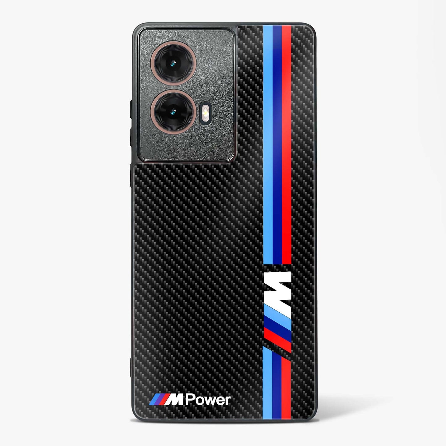 Cool Racing White Power Glass Phone Case-Moto G85 5G