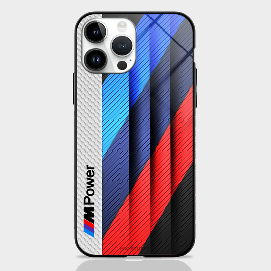 Cool Racing Stripes Carbon Pattern Glass Case - - MW Stuffs -