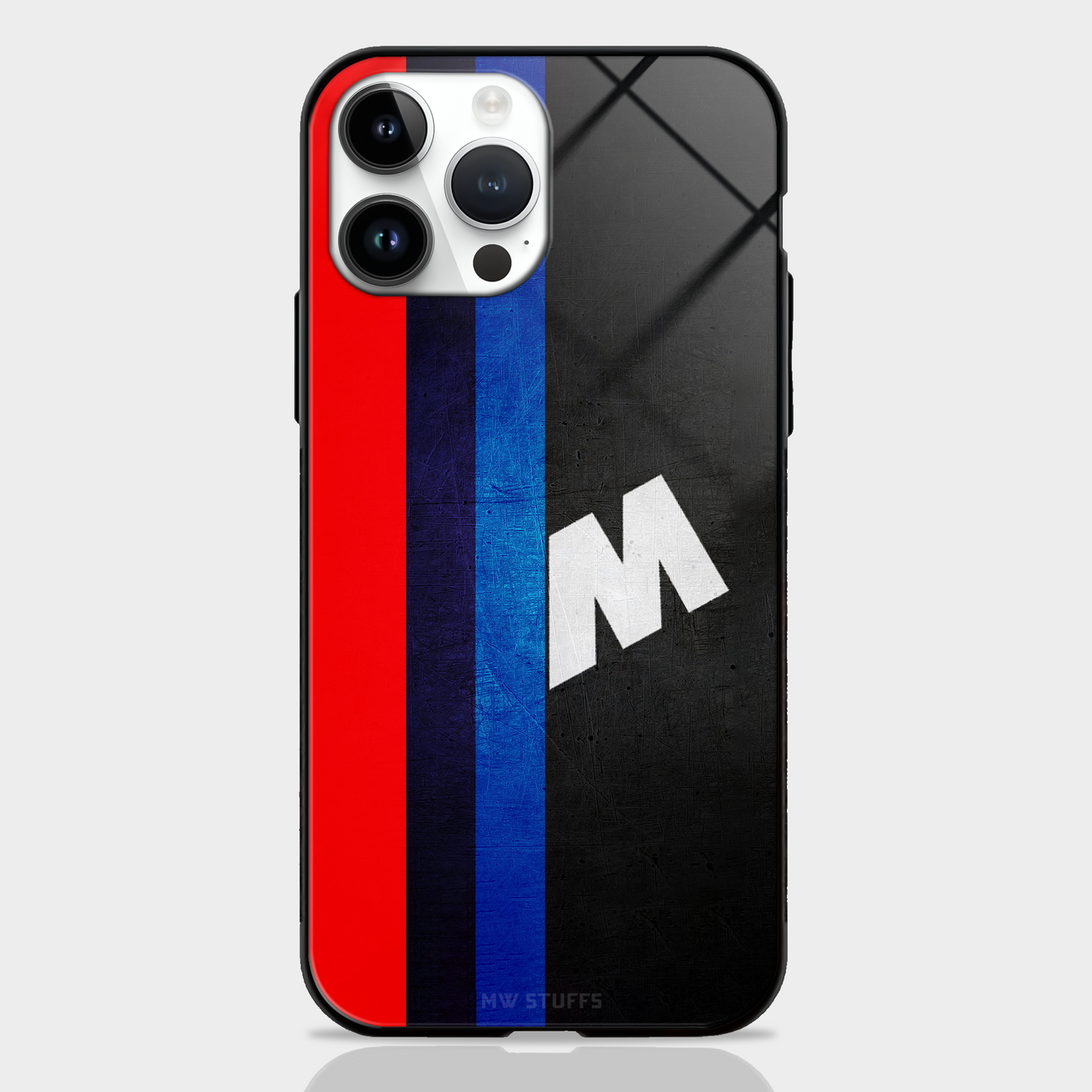 Cool Racing Stripes Pattern Glass Case - - MW Stuffs -