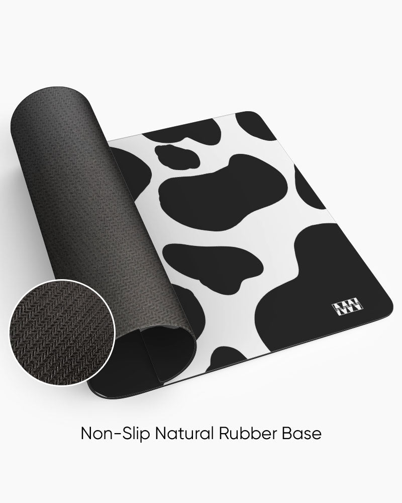 Cow Print Desk Mat