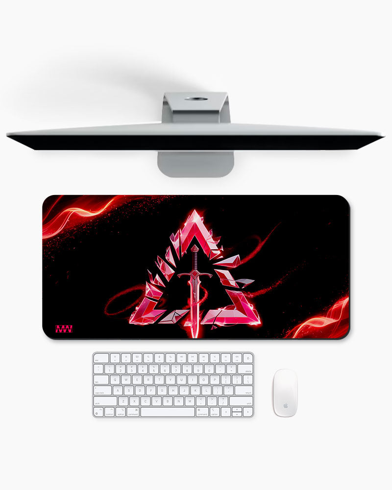 Crimson Edge The Warrior's Blade Desk Mat