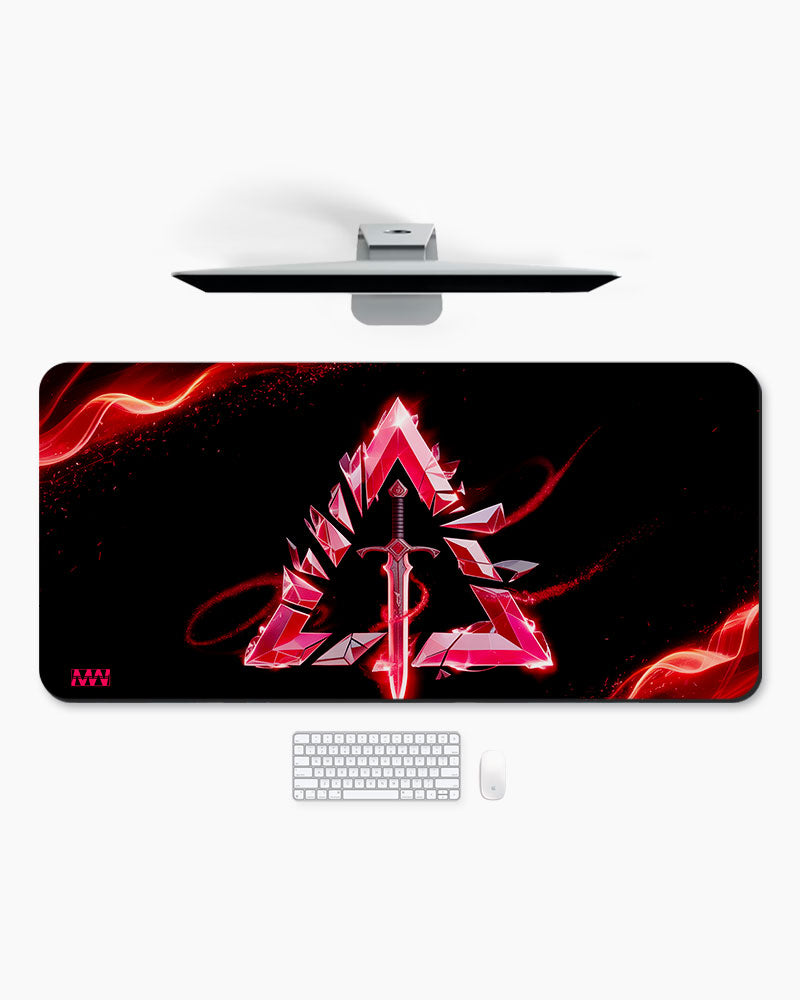 Crimson Edge The Warrior's Blade Desk Mat