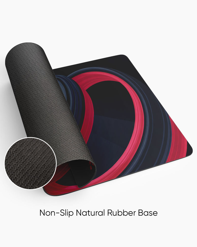 Crimson Flux Modern Minimalism Deskmat