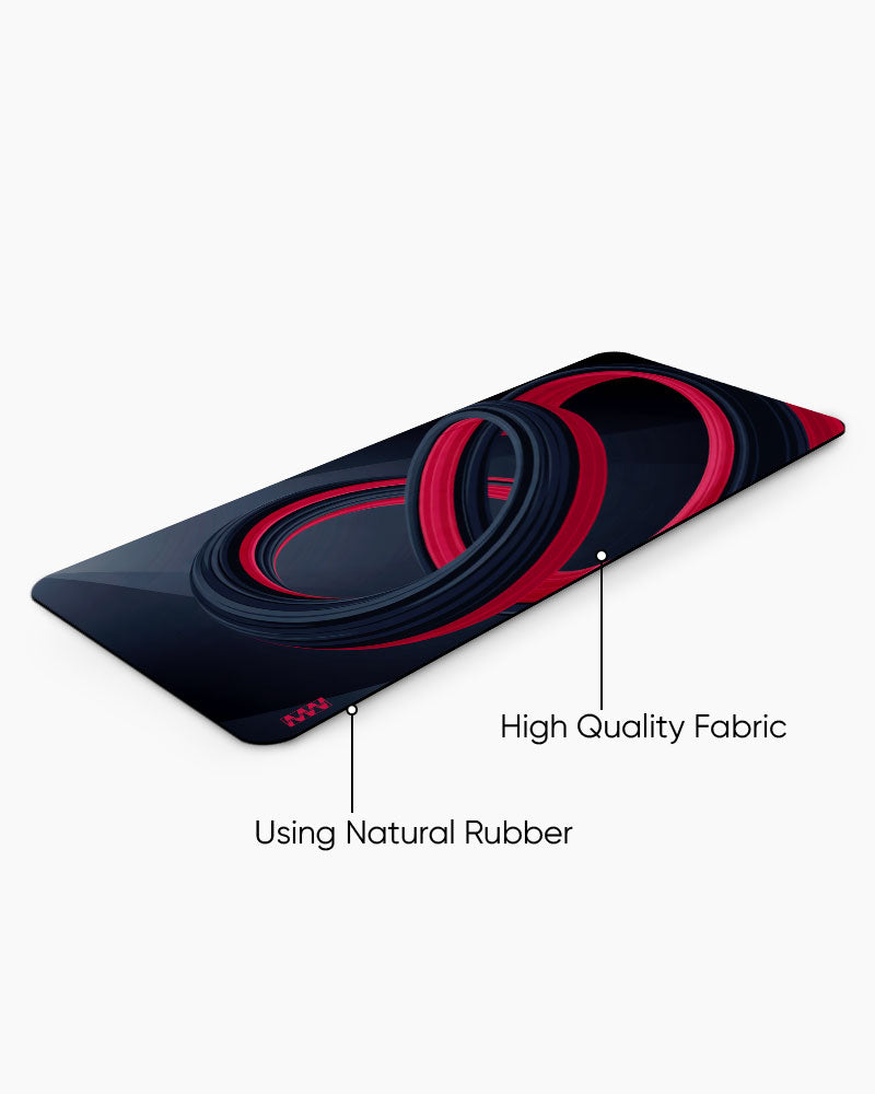 Crimson Flux Modern Minimalism Deskmat
