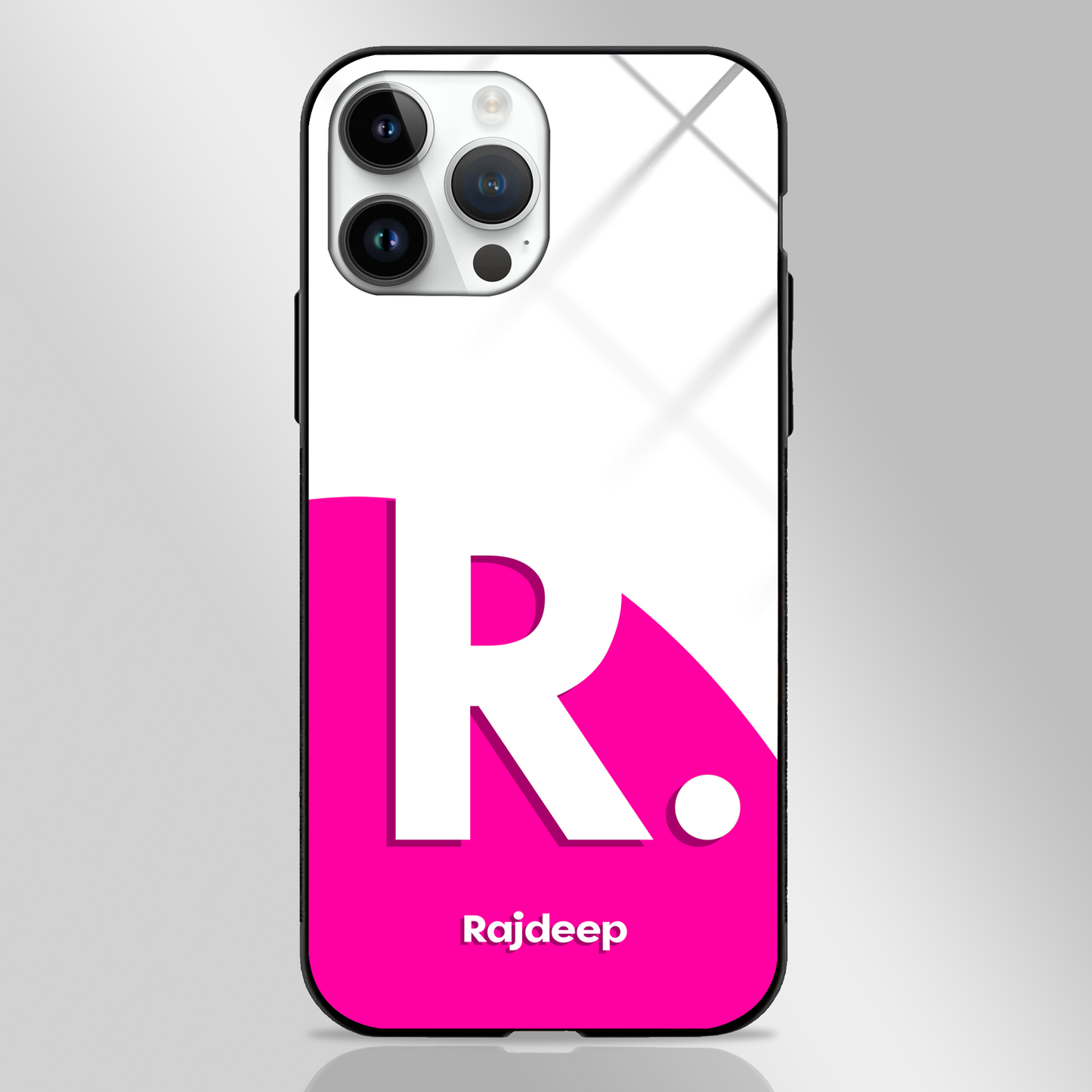 Custom Name Alphabet GLASS CASE - - MW Stuffs -