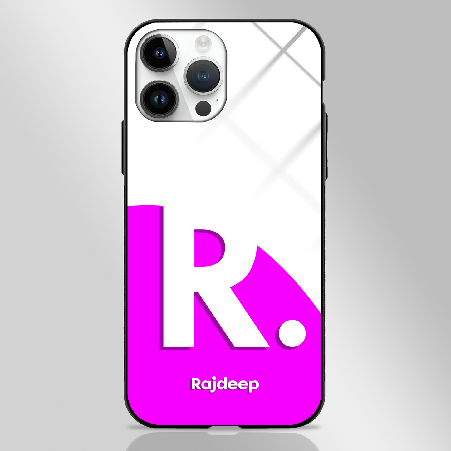 Custom Name Alphabet GLASS CASE - - MW Stuffs -
