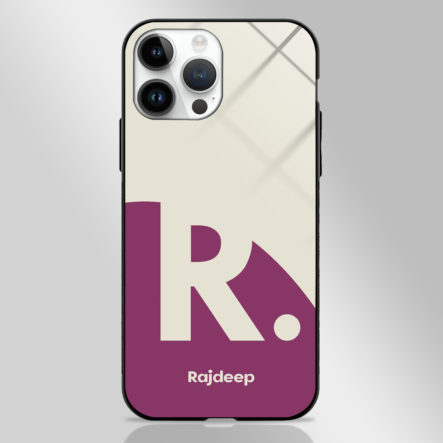 Custom Name Alphabet GLASS CASE - - MW Stuffs -