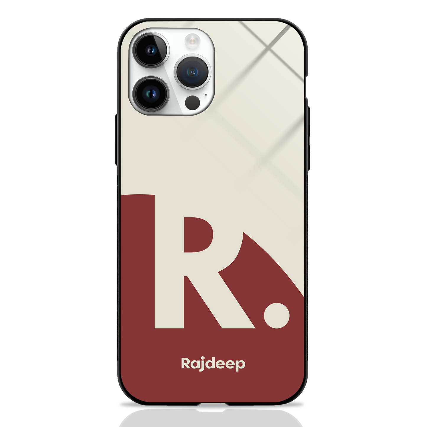 Custom Name Alphabet GLASS CASE - - MW Stuffs -