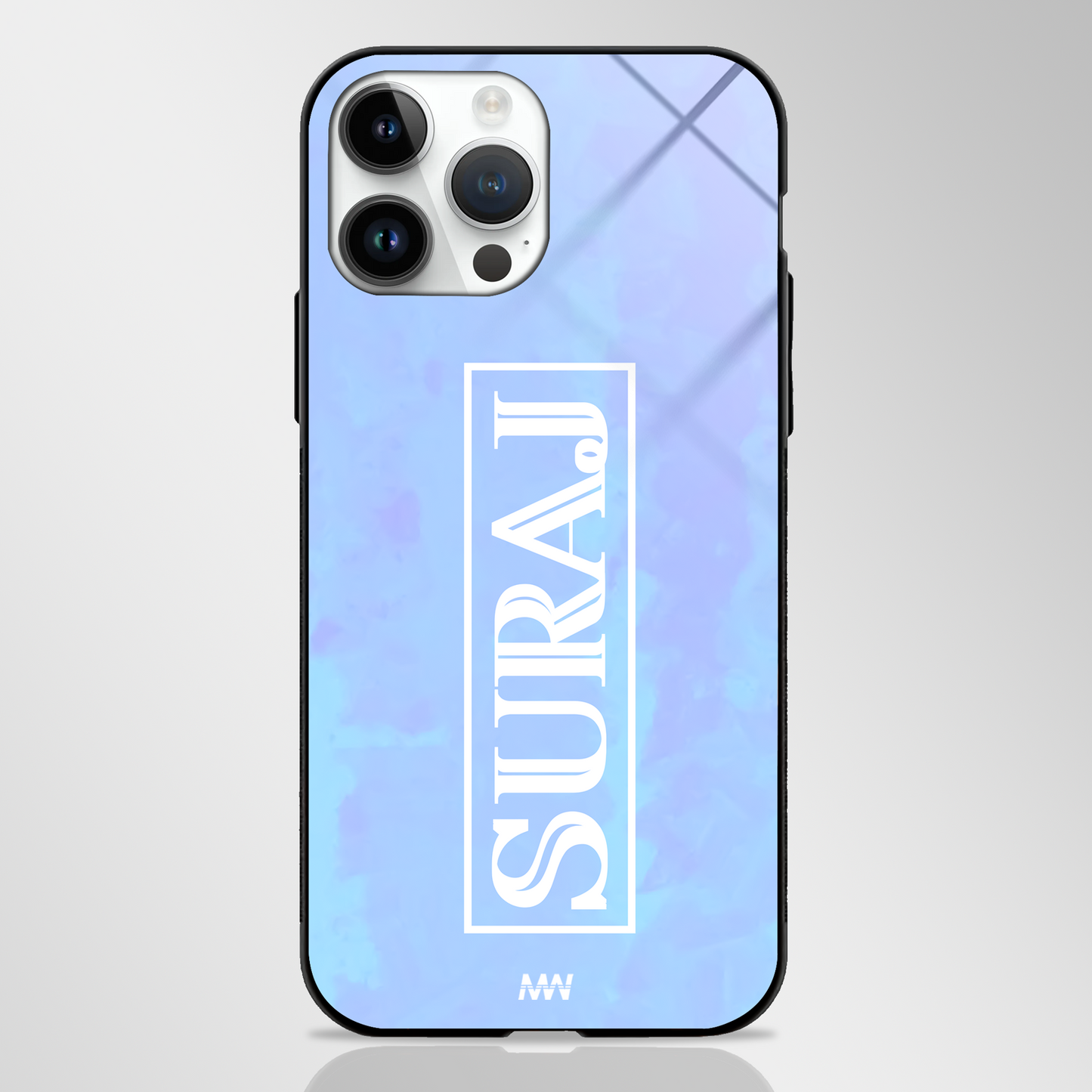 Custom Name GLASS CASE - - MW Stuffs -