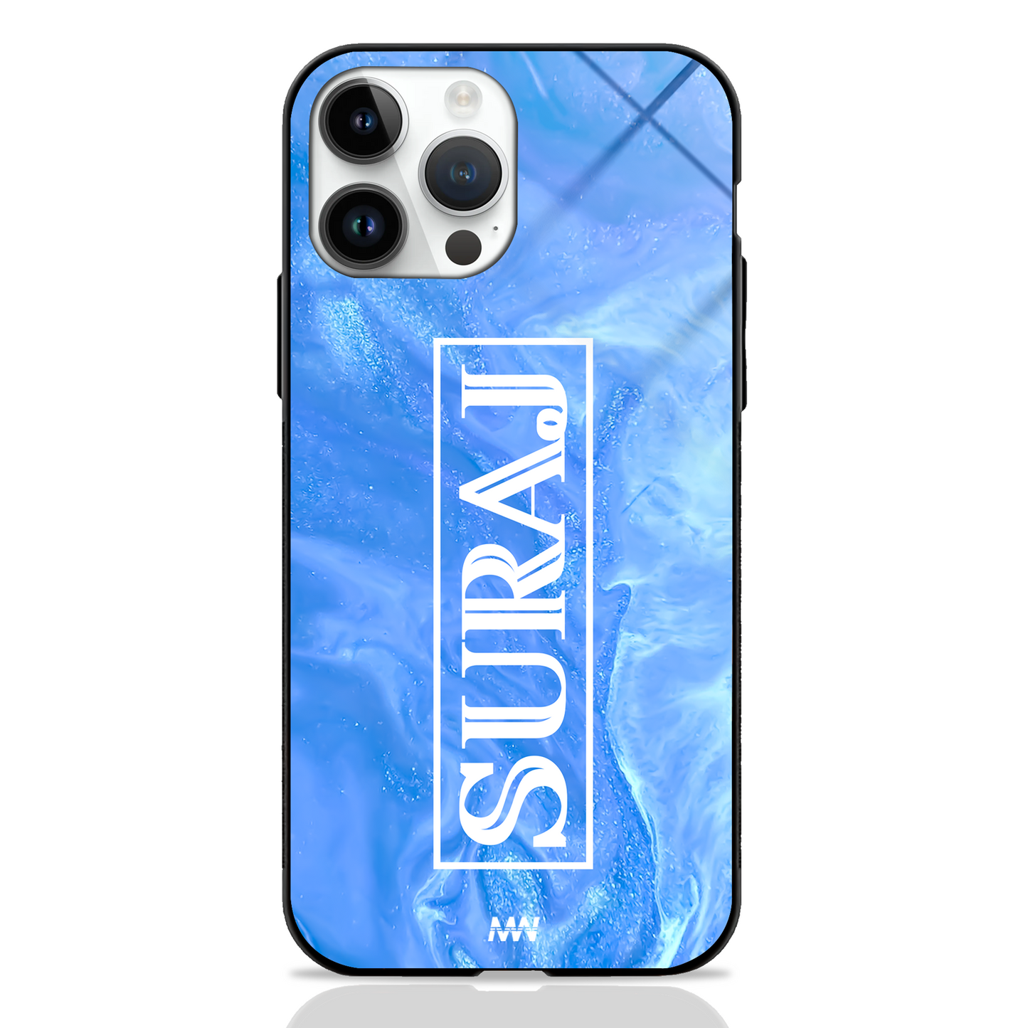 Custom Name GLASS CASE - - MW Stuffs -