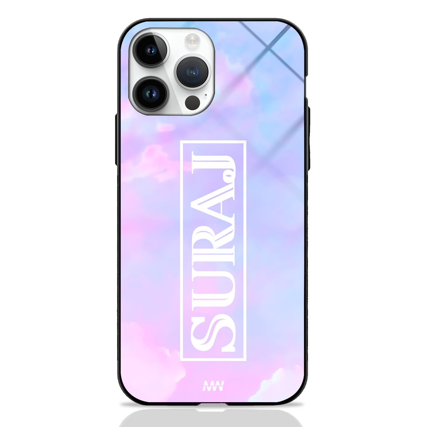 Custom Name GLASS CASE - - MW Stuffs -