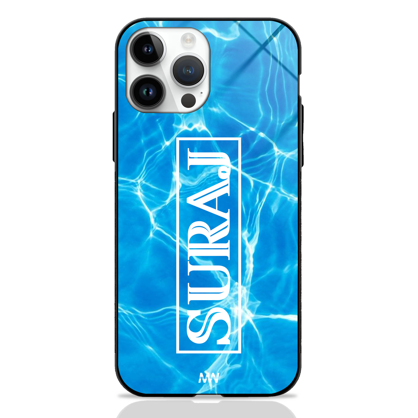 Custom Name GLASS CASE - - MW Stuffs -
