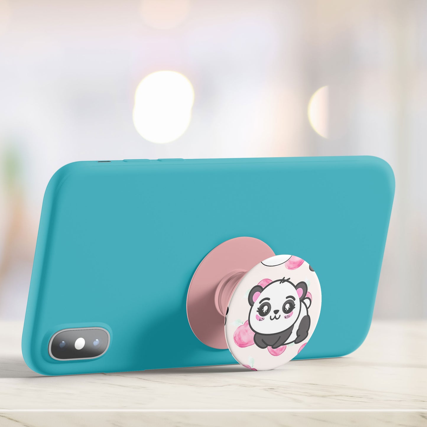 Cute Panda Flat Pop Holder