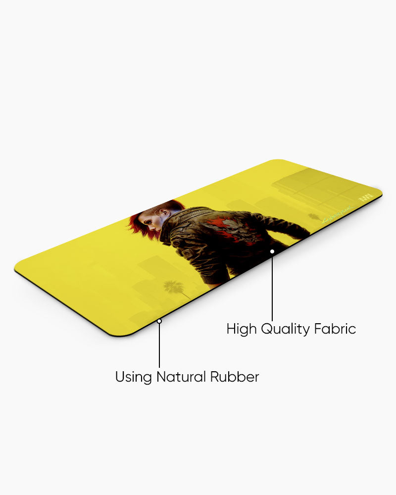 Cyberpunk 2077 Neon Streets Deskmat