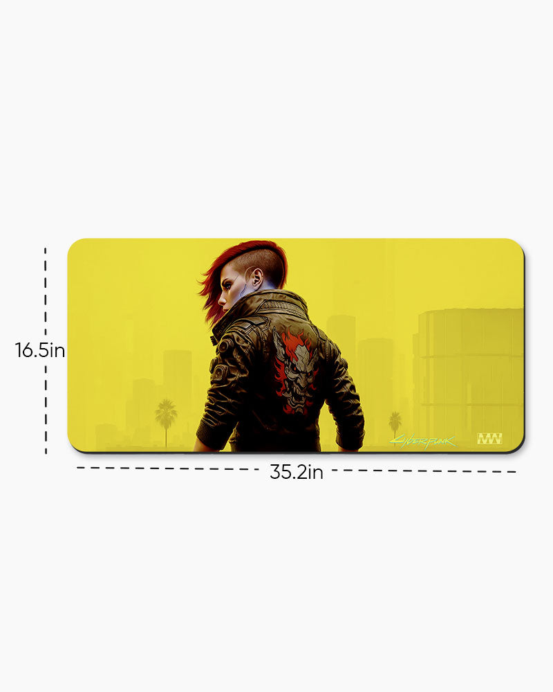 Cyberpunk 2077 Neon Streets Deskmat