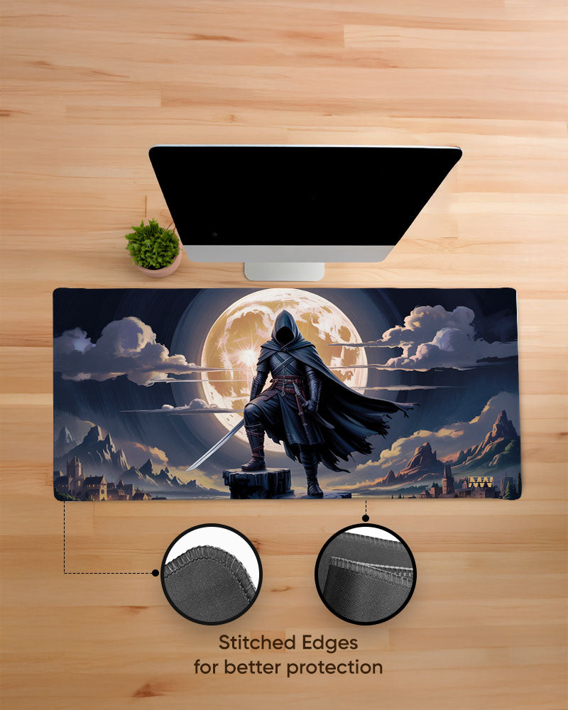 Epic Moonlit Warrior Deskmat