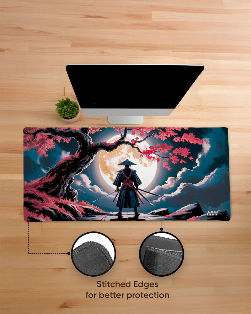 Samurai Moonlight Desk Mat