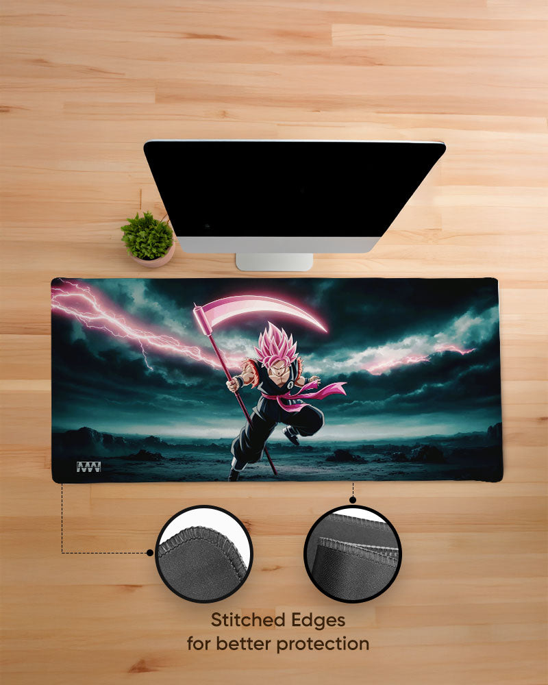 Dark Bloom Goku Black's Scythe Strike Deskmat