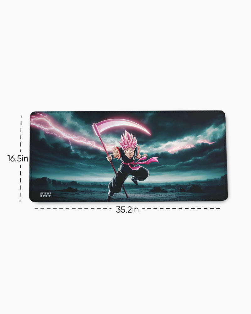 Dark Bloom Goku Black's Scythe Strike Deskmat