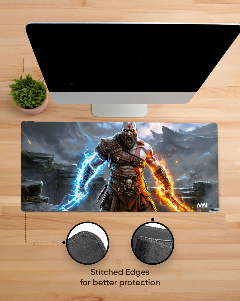 God of War Flames of Olympus Deskmat