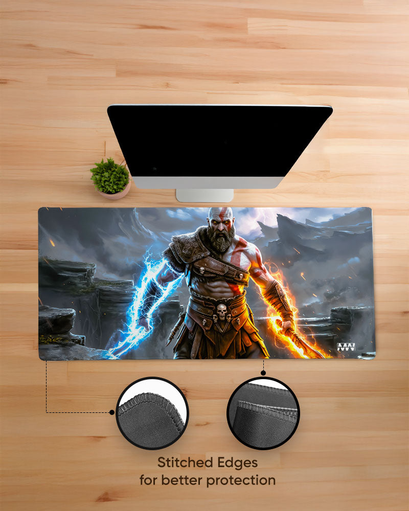 God of War Flames of Olympus Deskmat