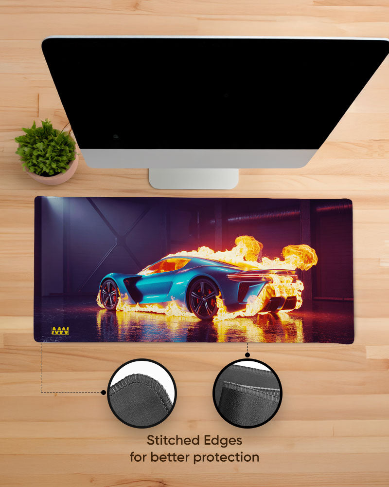 Ignition Fury Blue Blaze Racer DeskMat