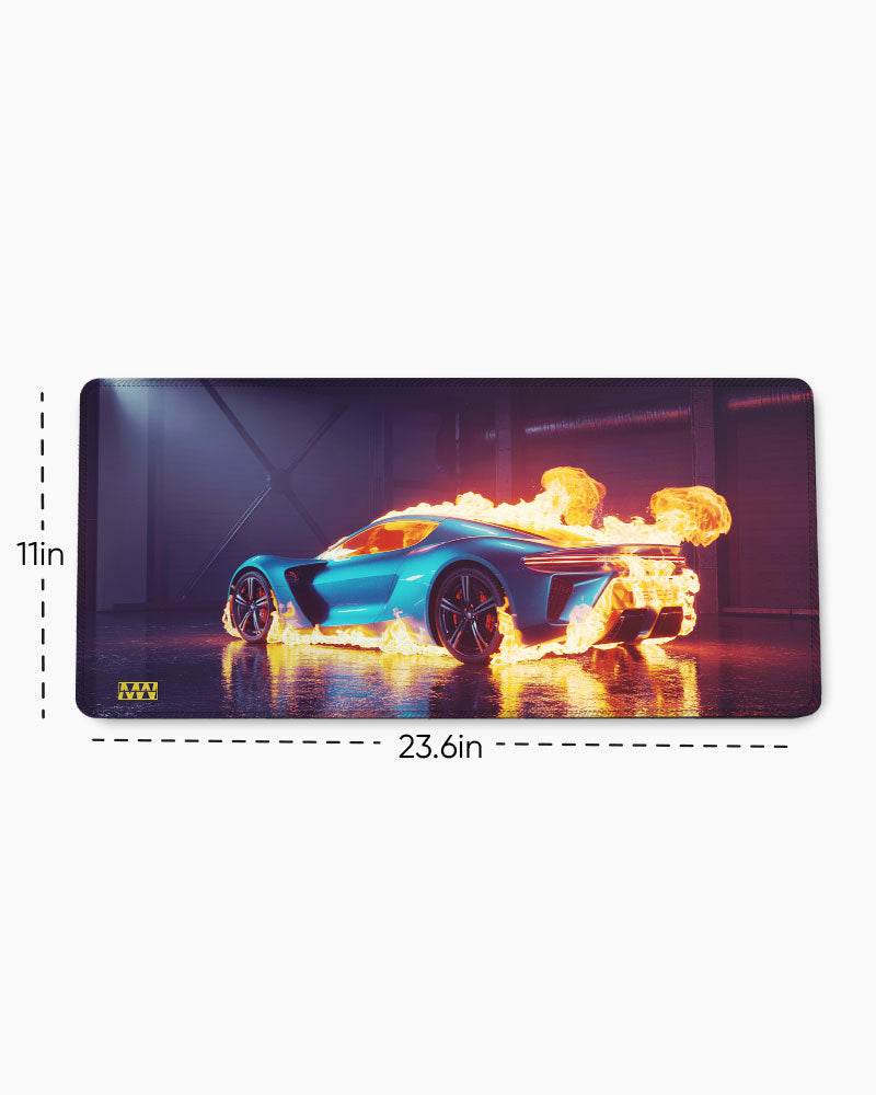 Ignition Fury Blue Blaze Racer DeskMat