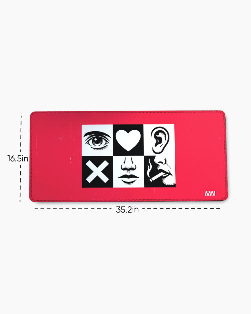 Icons of Impulse See Feel Hear Burn Deskmat