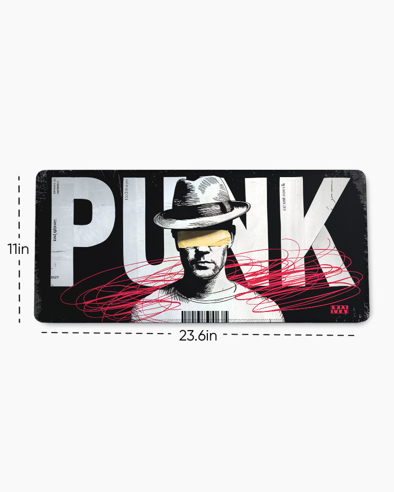 Masked Rebellion Punked in Yellow & Crimson Deskmat