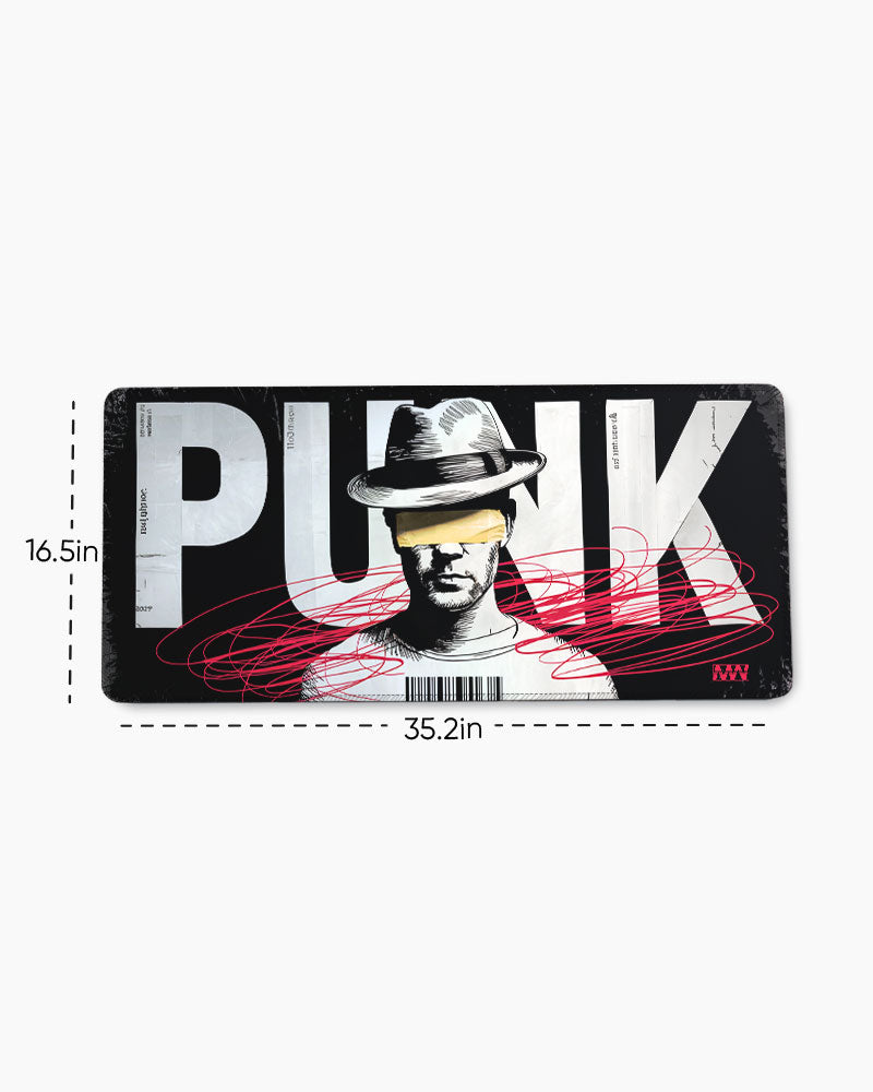 Masked Rebellion Punked in Yellow & Crimson Deskmat