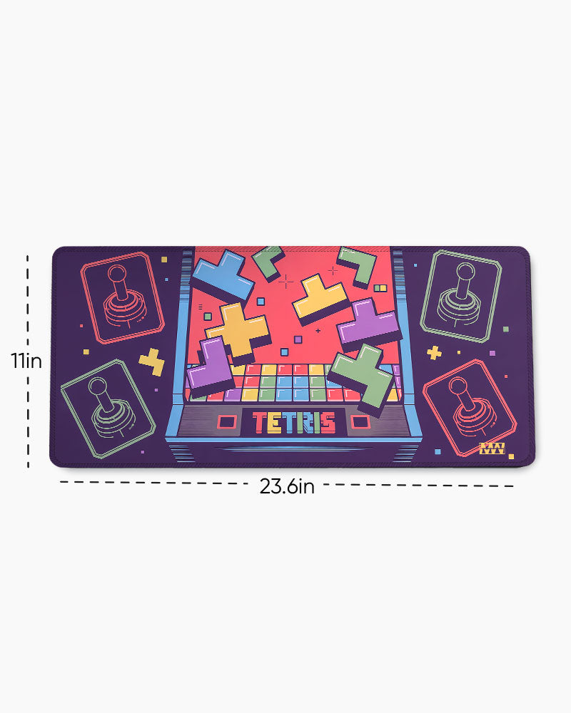 Pixel Control Retro Blocks & Joystick Power Deskmat