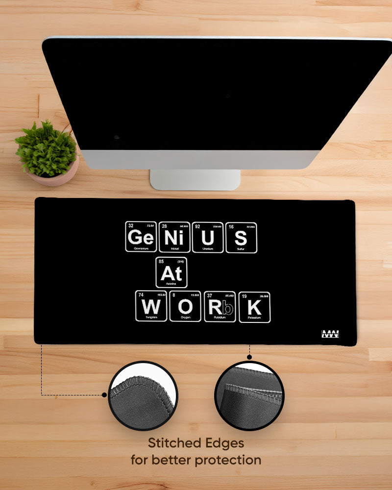 Elemental Brilliance Genius At Work Deskmat